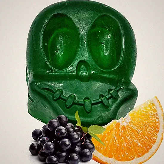 1 Halloween Soap SKULL Orange and Berries Scent