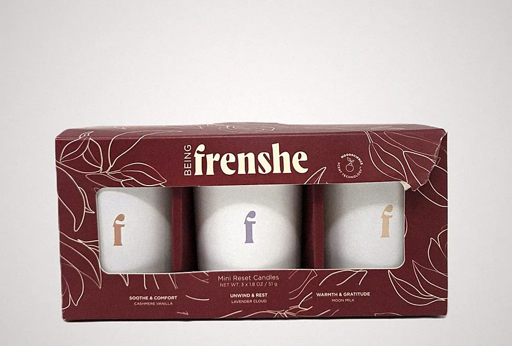 Being Frenshe Clean Phthalate Free Mini Reset Candle Trio Gift Set - 3 Pieces