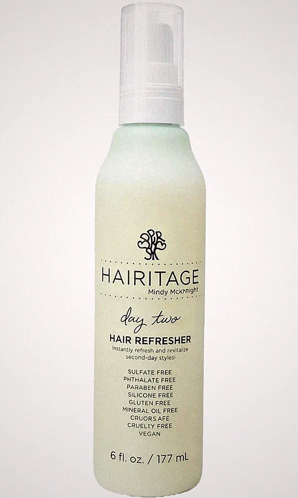 Hairitage Day Two Hair Refresher Spray 6oz Vegan Sulfate Paraben Free Hydrating