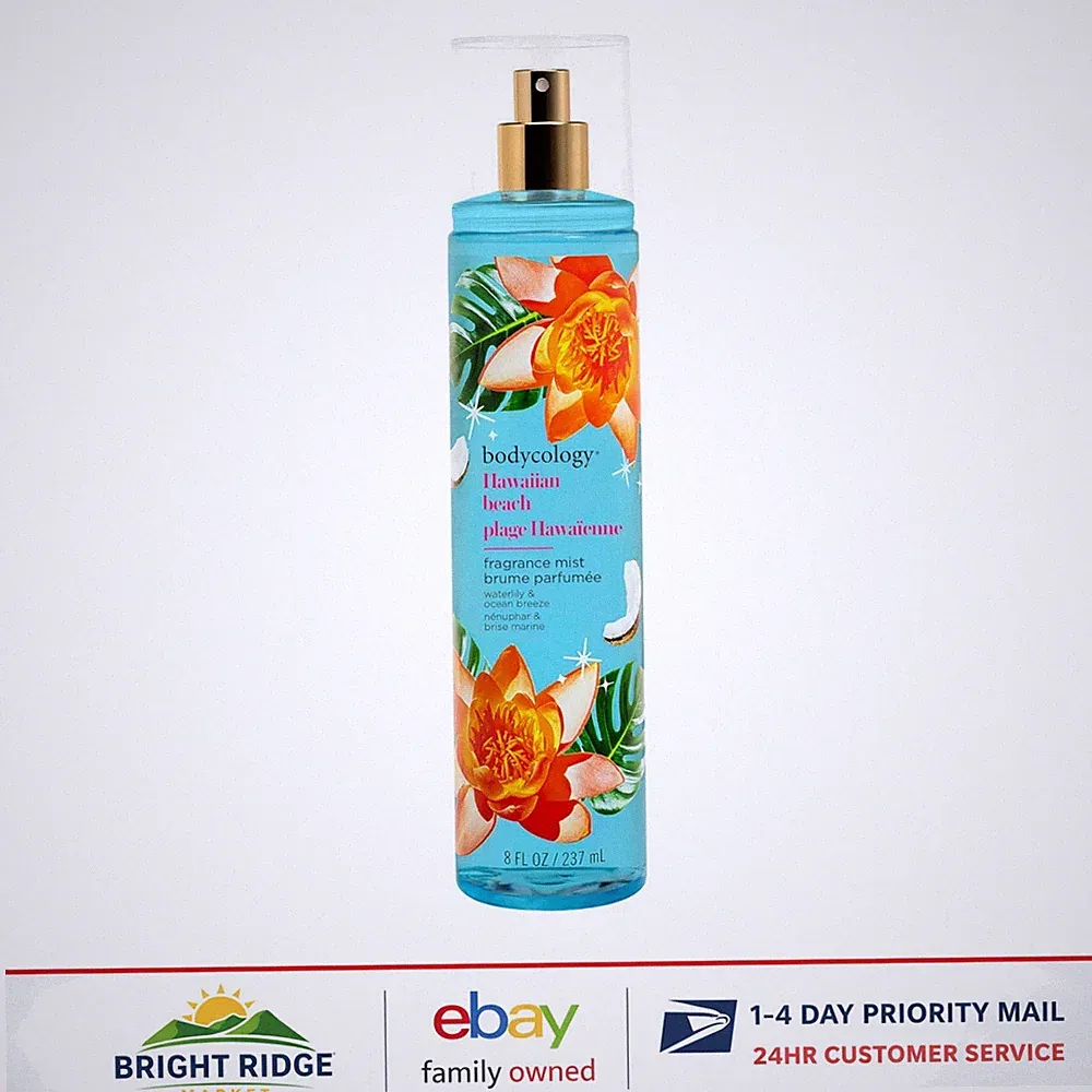 Long-Lasting Body Mist with Hawaiian Beach Scent, 8 Fl Oz Tropical Spray