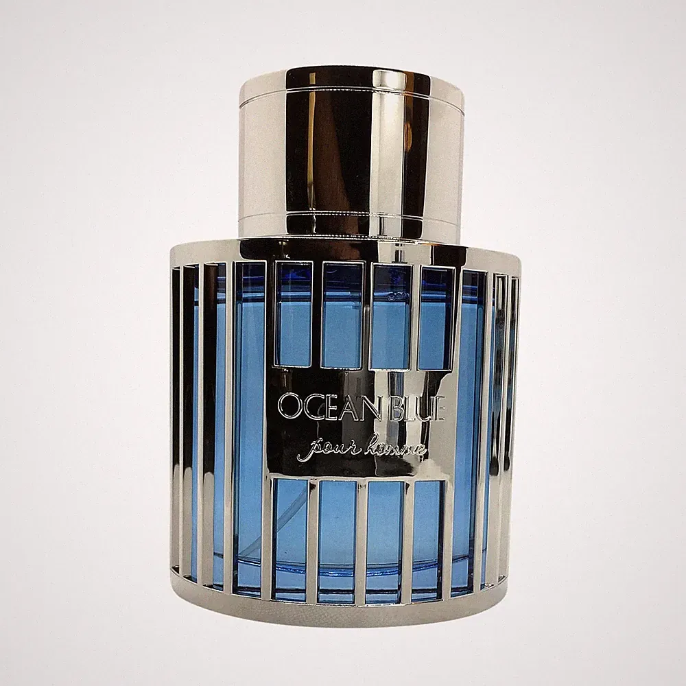 Ocean Blue Eau de Parfum 3.4 oz - Aromatic Woody Mens Cologne with Fresh Citr...