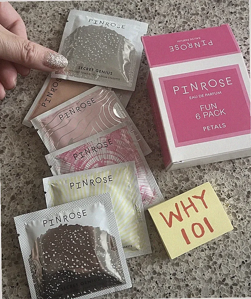 PINROSE Eau de Parfum Fun 6 Pack Petals Perfume-Fragrance Towelettes